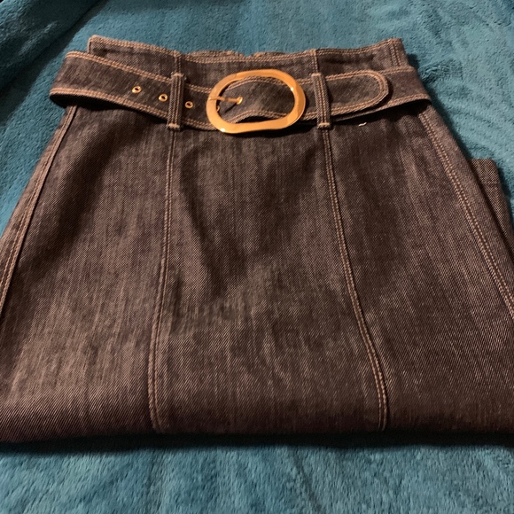 7 FOR ALL MANKIND DENIM SKIRT - Picture 1 of 7